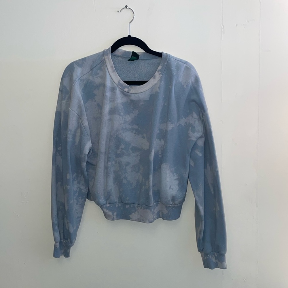Tie-dye cropped pull over
